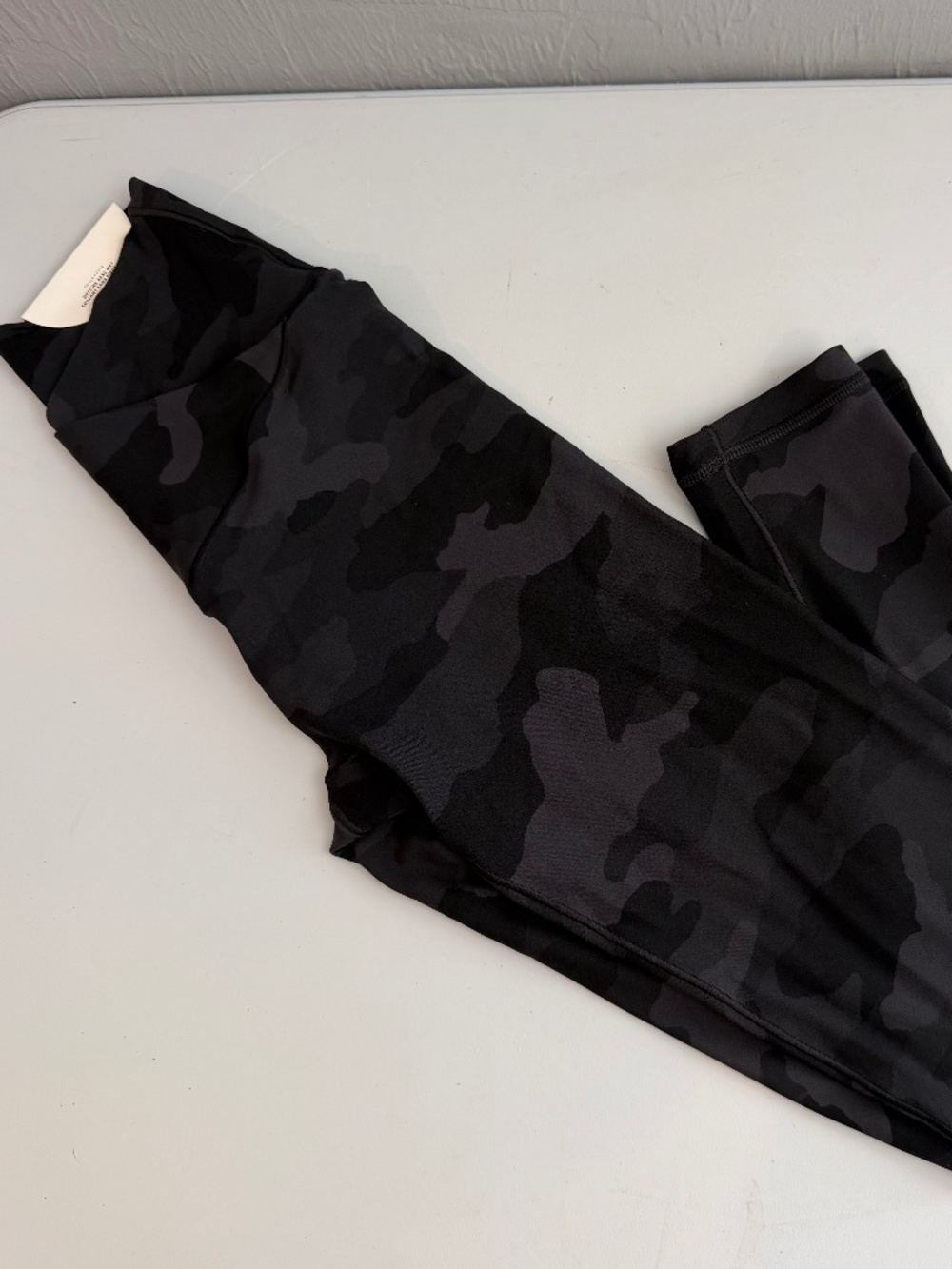 Aerie Offline Real Me 7/8 Leggings High Waisted Black Charcoal Camo Size XS